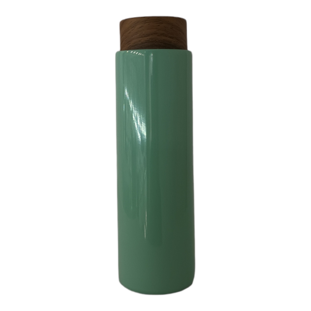 AC2D80415FG.jpg SHINY FLASK 400ML GREEN - Image 1