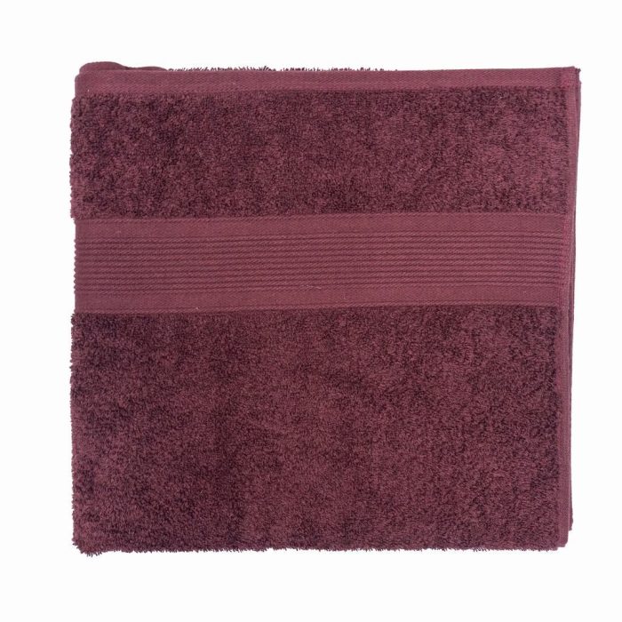 AMARI BATH TOWEL 70X130-BURGANDY - Image 1