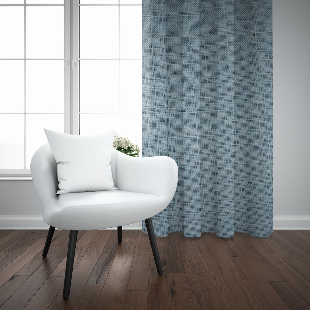 ASBT5FDE232.jpg APOLLO SLUBBED BLOCKOUT 230X218 TAPED - DUCK EGG - Image 2