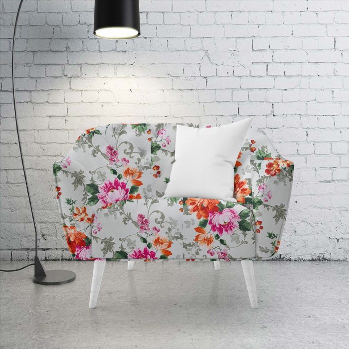 140CM BEGONYA FLOWER UPHOLSTERY FABRIC - Image 2