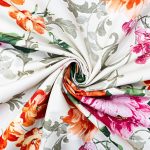 140CM BEGONYA FLOWER UPHOLSTERY FABRIC - Image 3