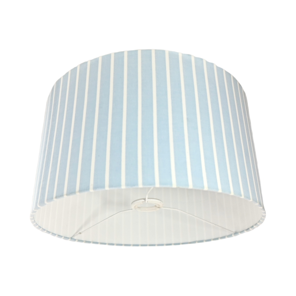 BB2DS1305F5.jpg S130 LAMP SHADE SP FABRIC-H BLUE AND WHITE STRIPES - Image 1