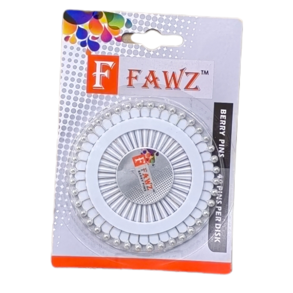 BPP5FP.jpg BERRY PINS CARDED PEARL - WHITE - Image 1