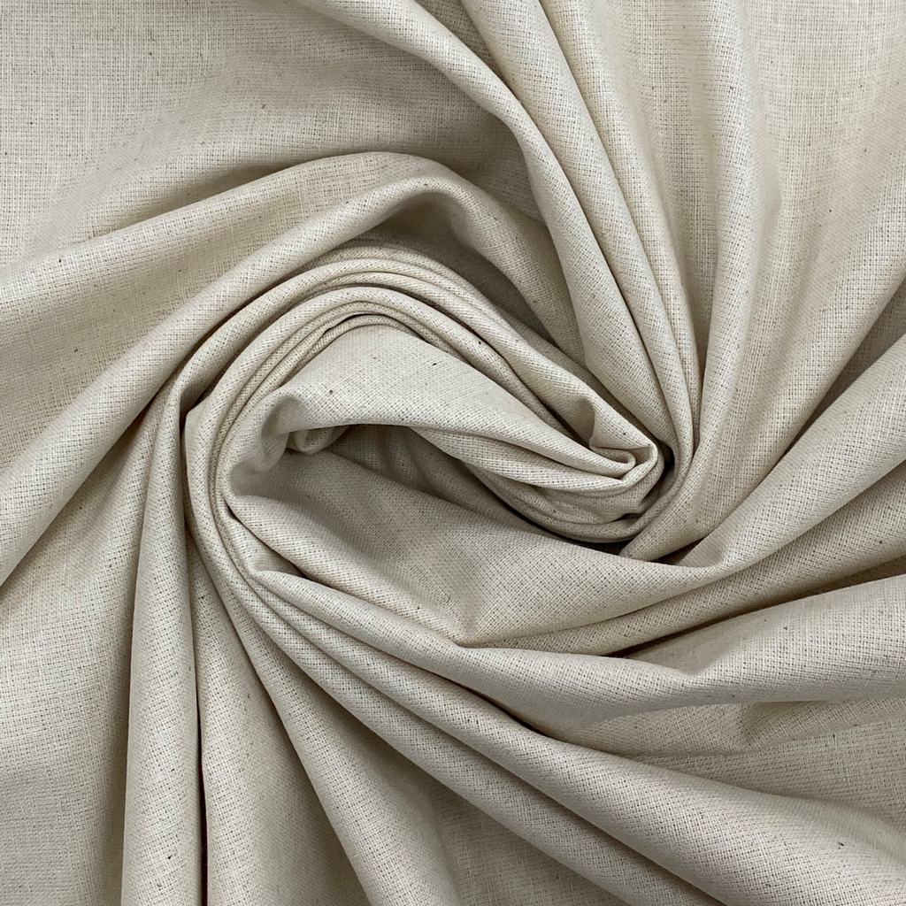 CALICO5FCREAM231.jpg 150CM CALICO/ ONGEBLYKDE LINNE - CREAM - Image 1