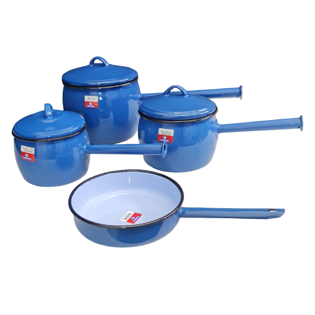 CB13300BL231.jpg CORDON 7PC BELLIED POT SET BLUE - Image 1