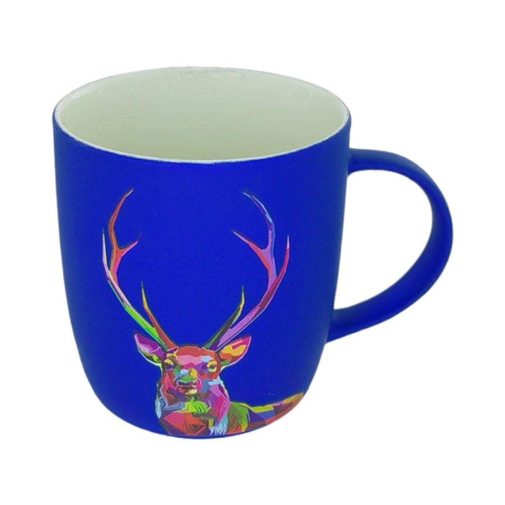 CC2D54085FB.jpg NEON ANIMAL MUGS BLUE GEMSBOK - Image 1