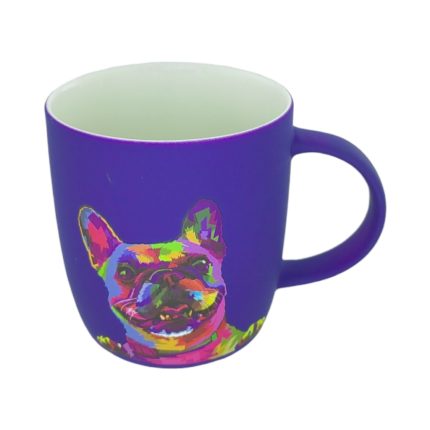 NEON ANIMAL MUGS PURPLE DOG