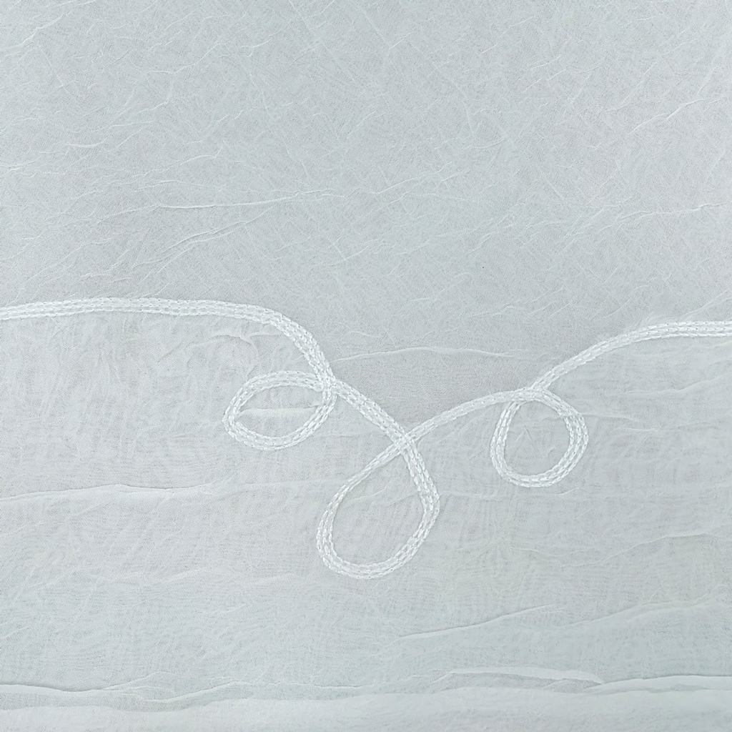 CCVC5FCHA.jpg 250CM CORNELY CRUSH VOILE CURTAIN - CHAMPAGNE - Image 1