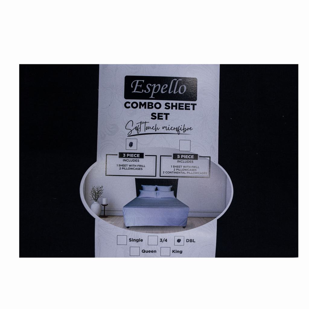 CMKG5FB231.jpg MICROFIBRE 90GSM COMBO KNG 3PC -BLACK - Image 1