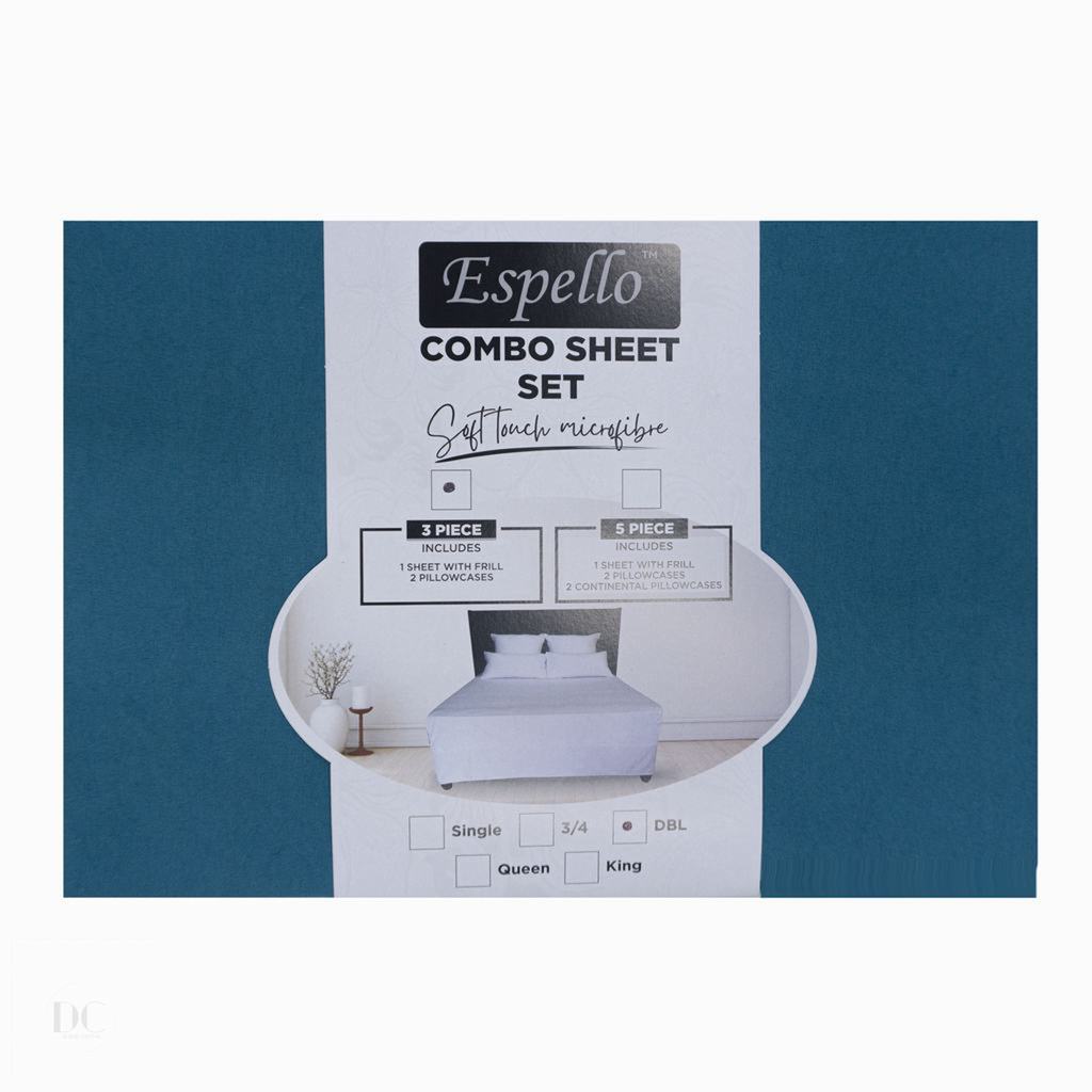 CMKG5FDE231.jpg MICROFIBRE 90GSM COMBO KNG 3PC -DUCK EGG - Image 1