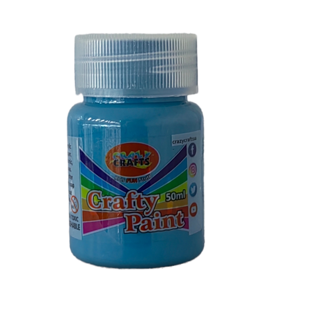 CP505FAB.jpg CRAZY PAINT 50ML-AQUA BLUE - Image 1
