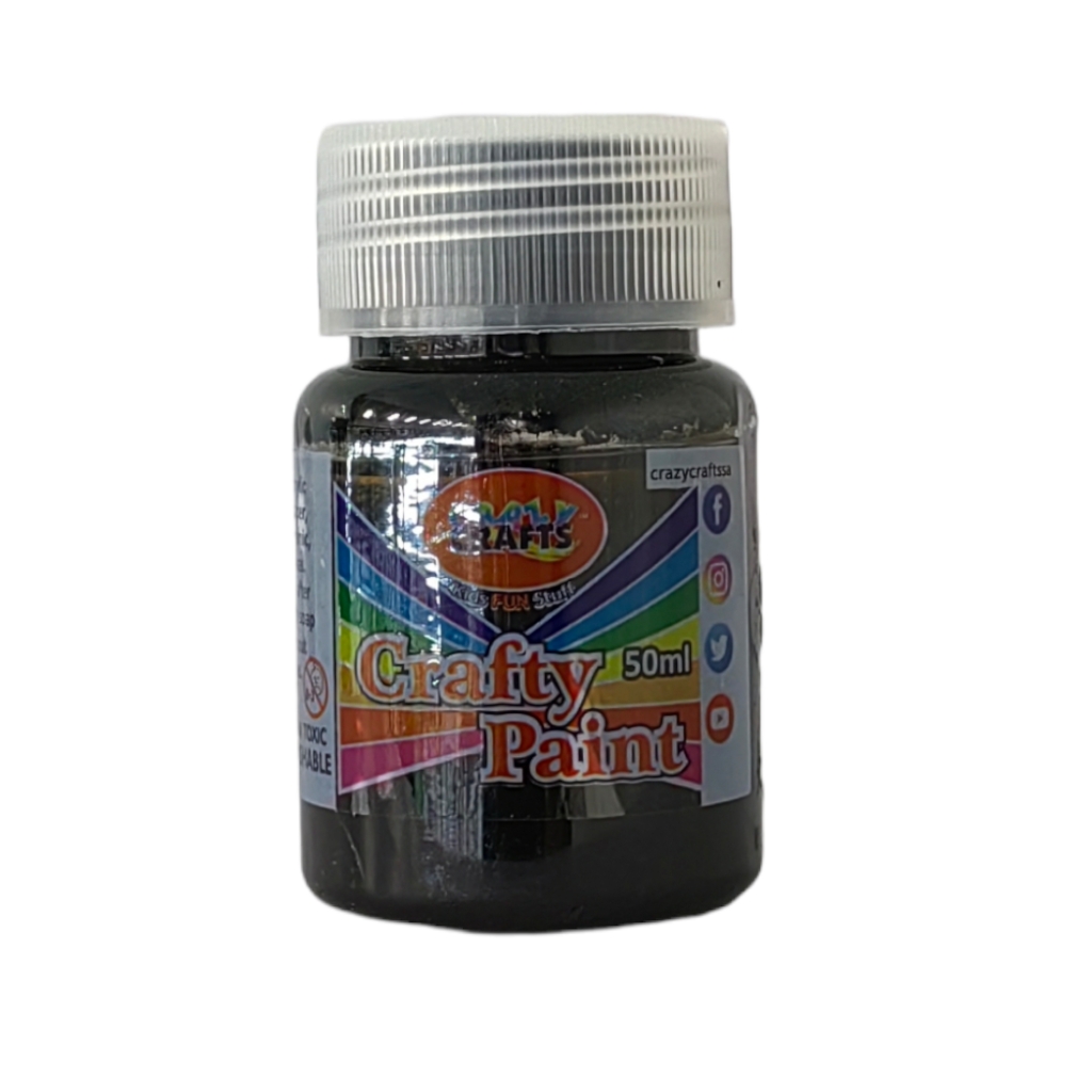 CP505FLB.jpg CRAZY PAINT 50ML-LIQUORICE BLACK - Image 1