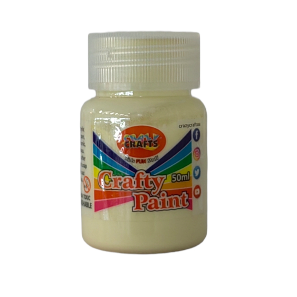 CP505FVC.jpg CRAZY PAINT 50ML-VANILLA CREAM - Image 1