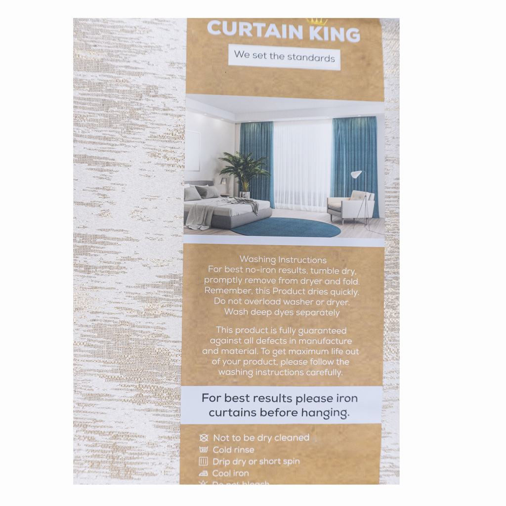 CRRMT5FCR231.jpg READY MADE CHEVRON 230X218 TAPED - CREAM - Image 1