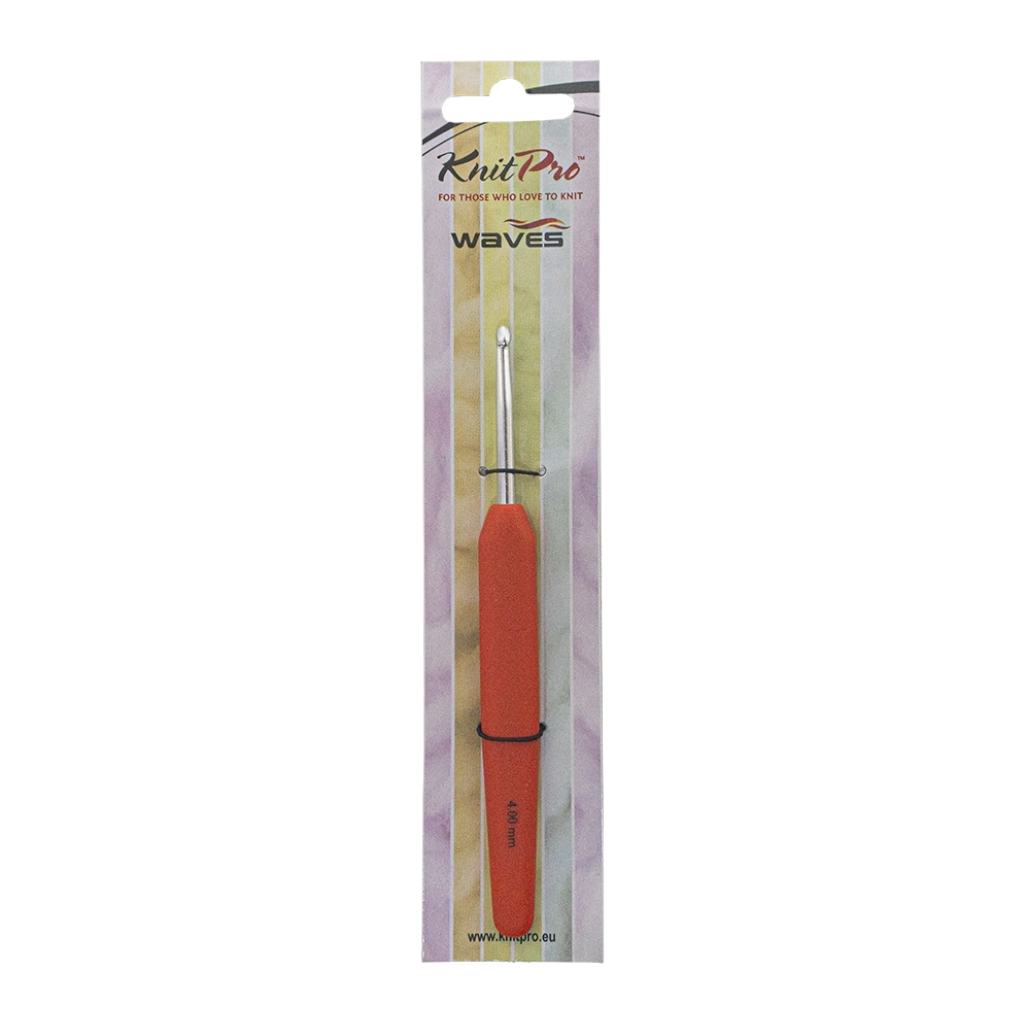 CSY5F30909231.jpg WAVES ALUMINIUM CROCHET HOOKS 4MM-TANGERINE - Image 1