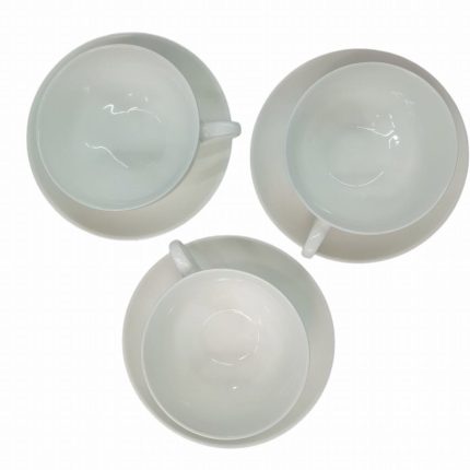 STYLE WHITE CUP AND SAUCER