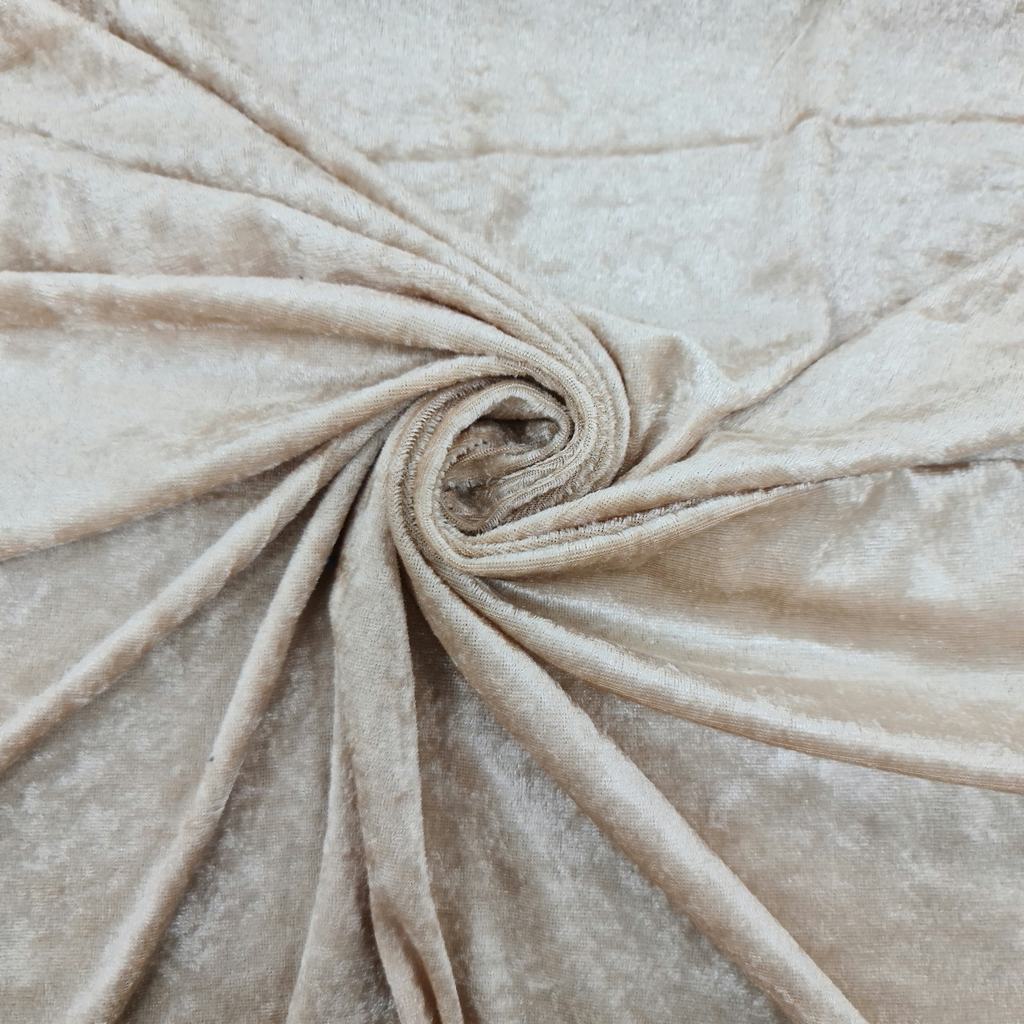 CV15FTOASTED20ALMOND.jpg 150CM CRUSHED VELOUR - Image 1