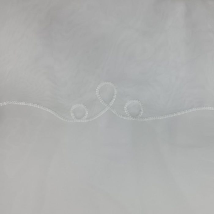 270CM CORNELY PLAIN VOILE - WHITE - Image 1