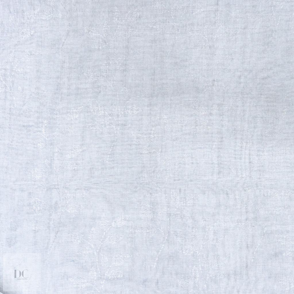 DC2DMLSE5FSI231.jpg MARBLE LEAF SHEER EYELET 500X220CM - SILVER - Image 1