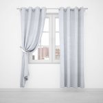 MARBLE LEAF SHEER EYELET 500X220CM - SILVER - Image 2