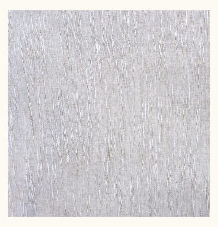 TEXTURED STRIPE SHEER EYELET 500X220CM - STONE