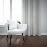 TEXTURED STRIPE SHEER TAPED 500X218CM - CREAM - Image 2