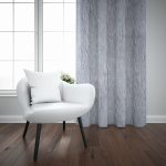 TEXTURED STRIPE SHEER TAPED 500X218CM - GREY - Image 2