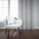 TEXTURED STRIPE SHEER TAPED 500X218CM - STONE - Image 2