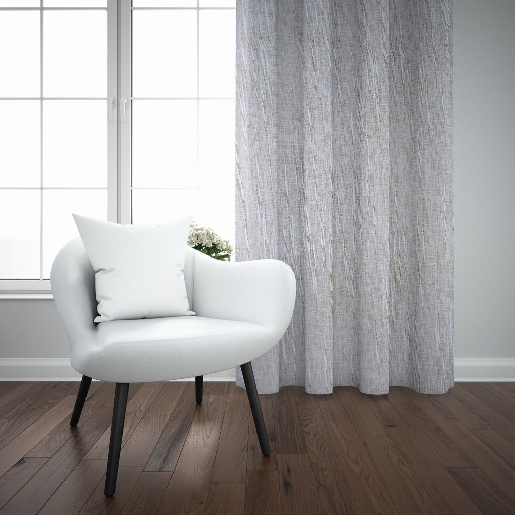 DC2DTSST5FST232.jpg TEXTURED STRIPE SHEER TAPED 500X218CM - STONE - Image 2
