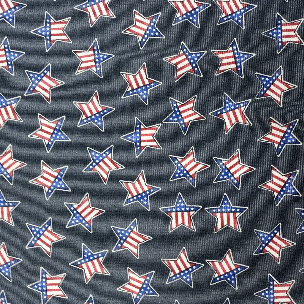 DEN015FK231.jpg 150CM PRINTED DENIM - GREY STAR - Image 1