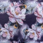 150CM DIGITAL FOIL DUTCHESS SATIN