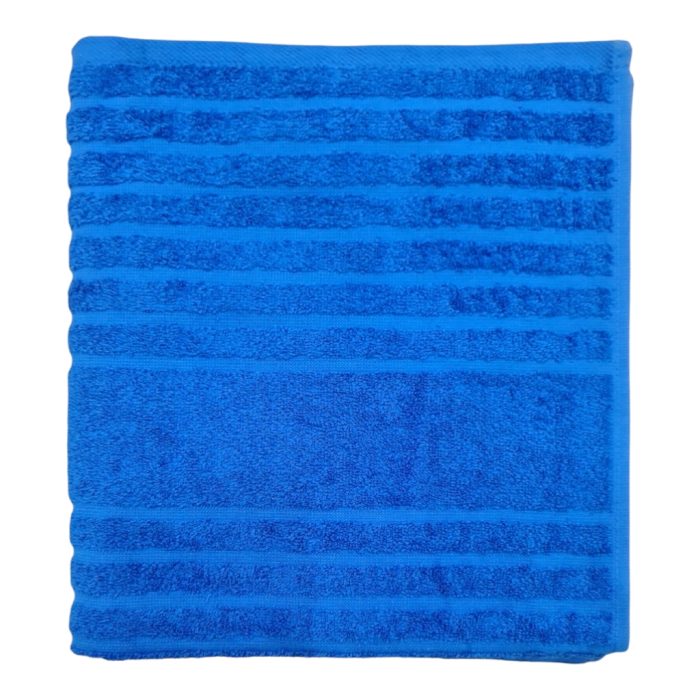 DANTELLA LIFESTYLE STRIPE BATH TOWEL DARK BLUE - Image 1
