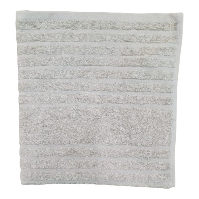 DANTELLA LIFESTYLE STRIPE BATH TOWEL MIDDLE GREY - Image 1