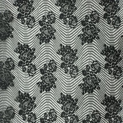 CORD LACE DESIGN 1 - BLACK
