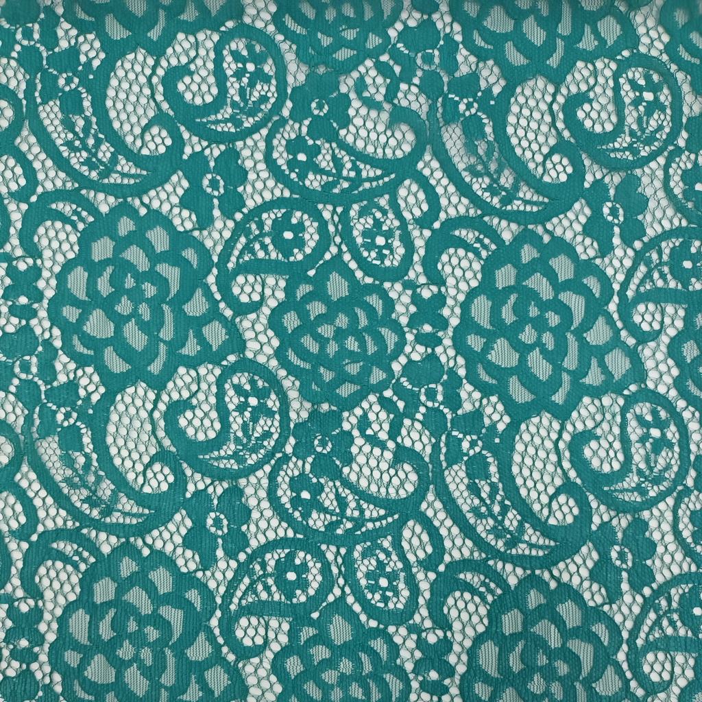 DSN25FTEAL.jpg CORD LACE DESIGN 2 - TEAL - Image 1