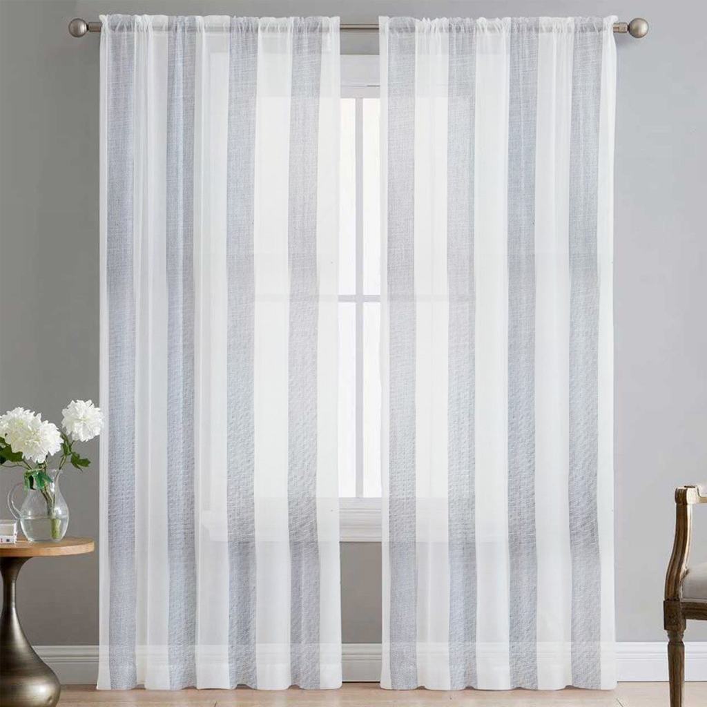 DT2DDA5F05232.jpg 310CM 100% POLYESTER STRIPED VOILE - Image 2
