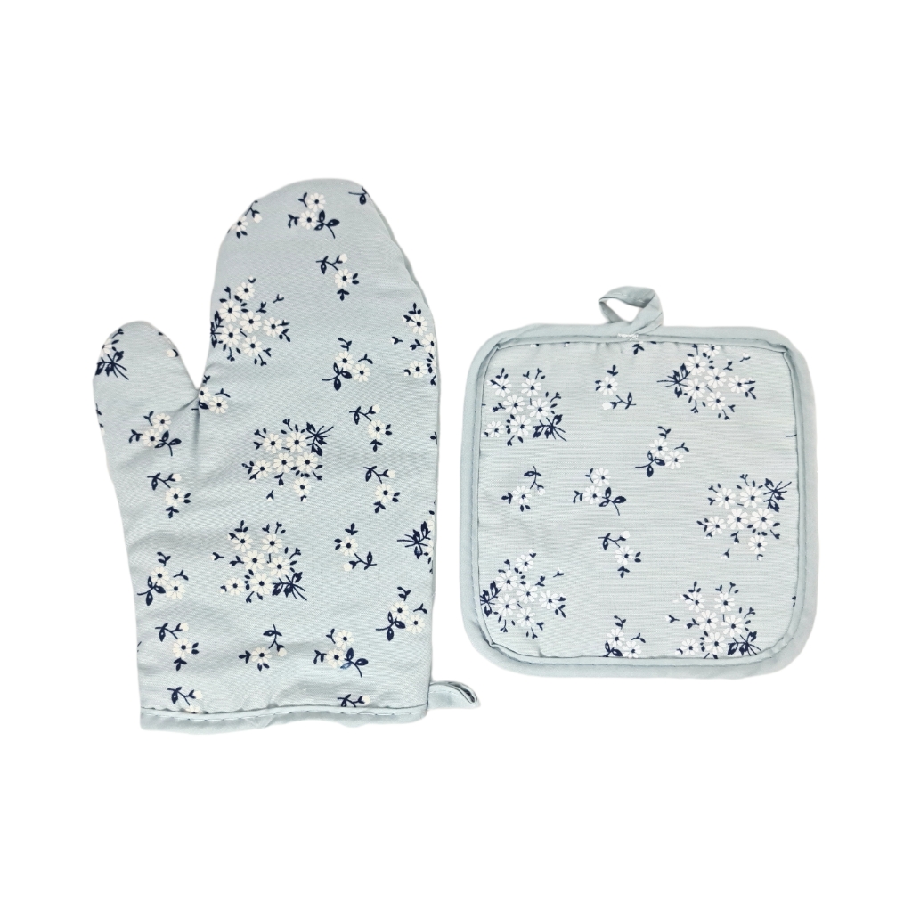 EB2D2313115F4.jpg 2PC OVEN GLOVES BLUE - Image 1