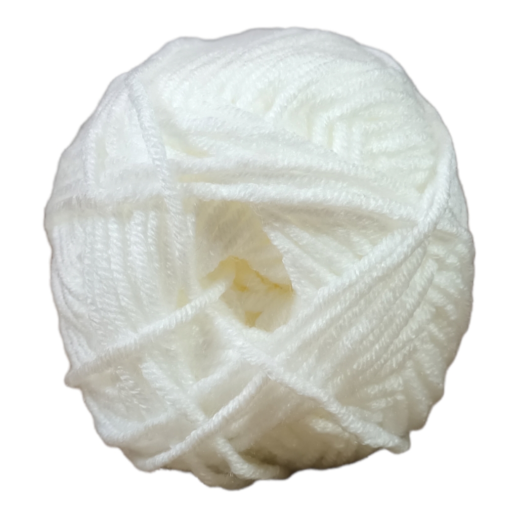 FC5F208.jpg FEELS LIKE CASHMERE 100G - FROSTY WHITE - Image 1