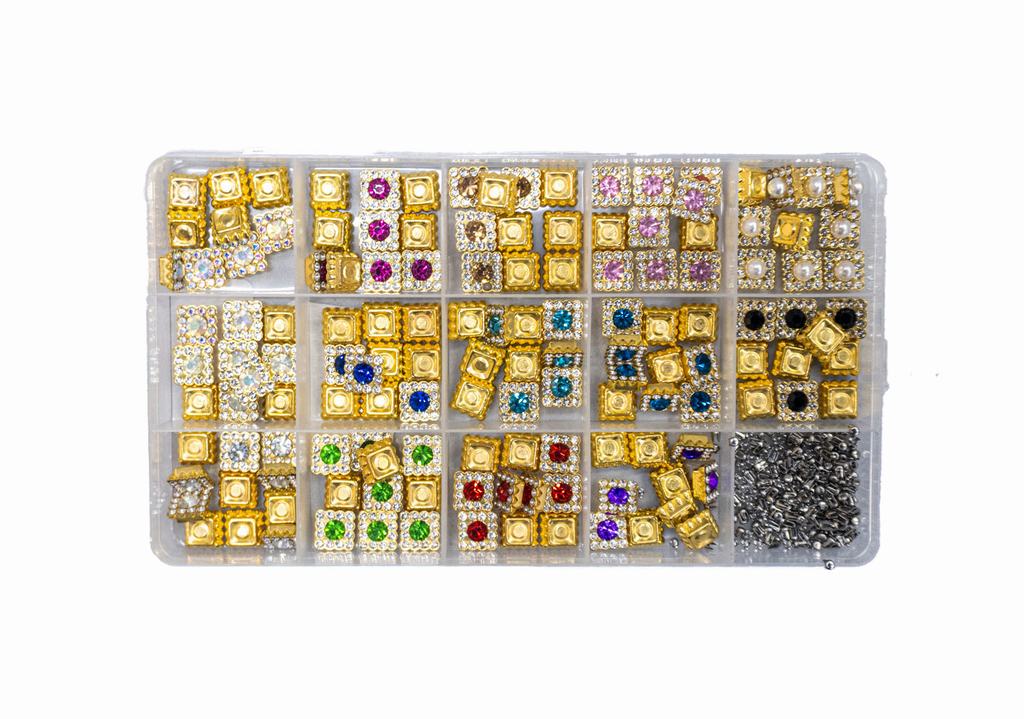 FH2DBFS231.jpg FANCY SQUARE BEADS BOX SET - Image 1