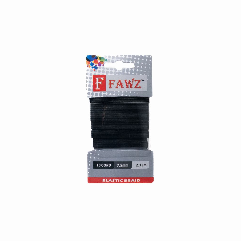 FH2DE10C5FB231.jpg ELASTIC 10 CORD BLACK - Image 1