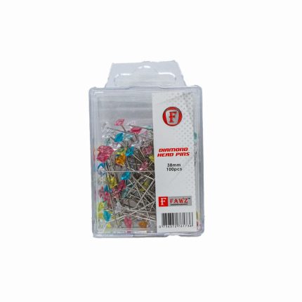 HEAD PINS DIAMOND 38MM ASST