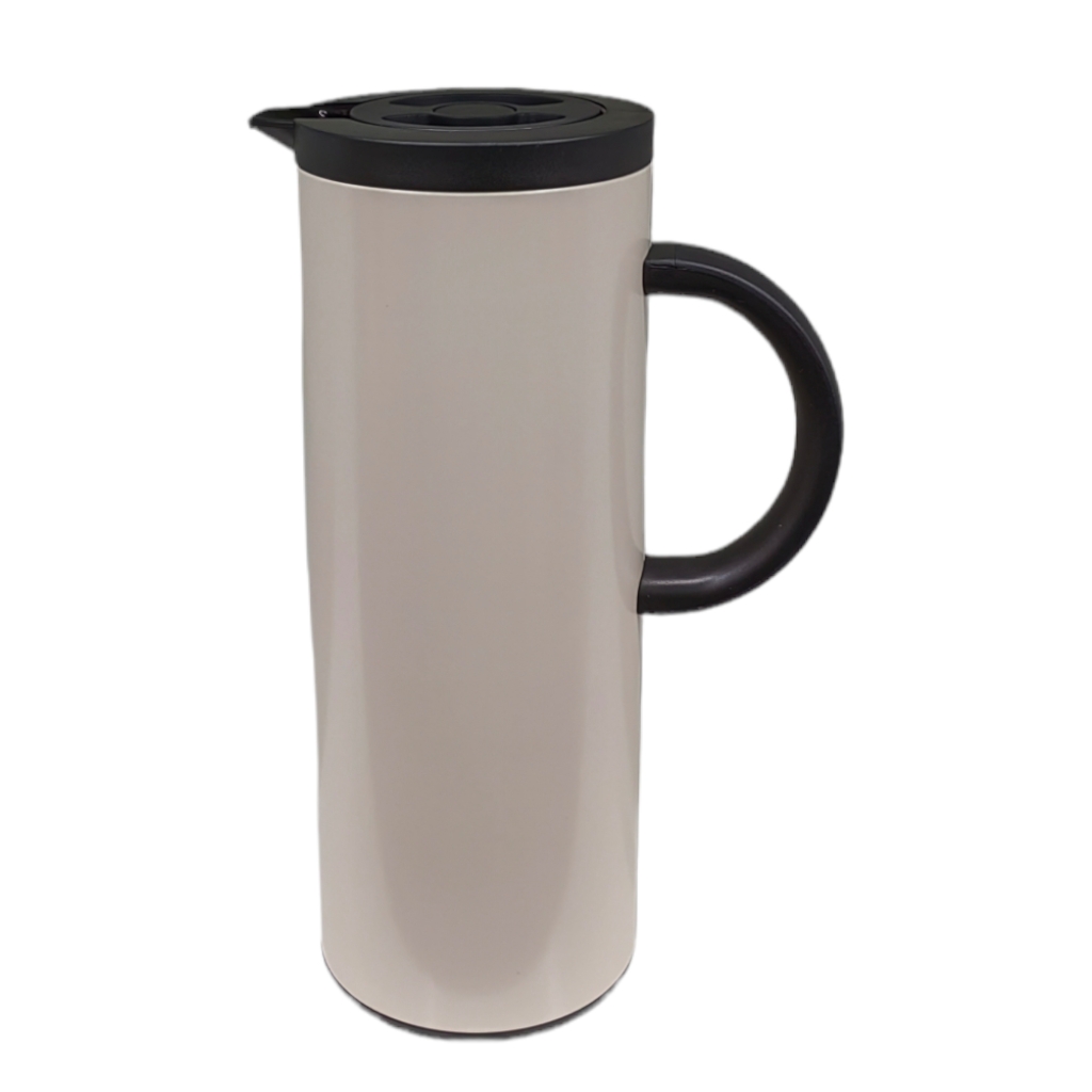 FL2D216445F3.jpg VACUUM FLASK JUG 1LITTRE CREAM - Image 1