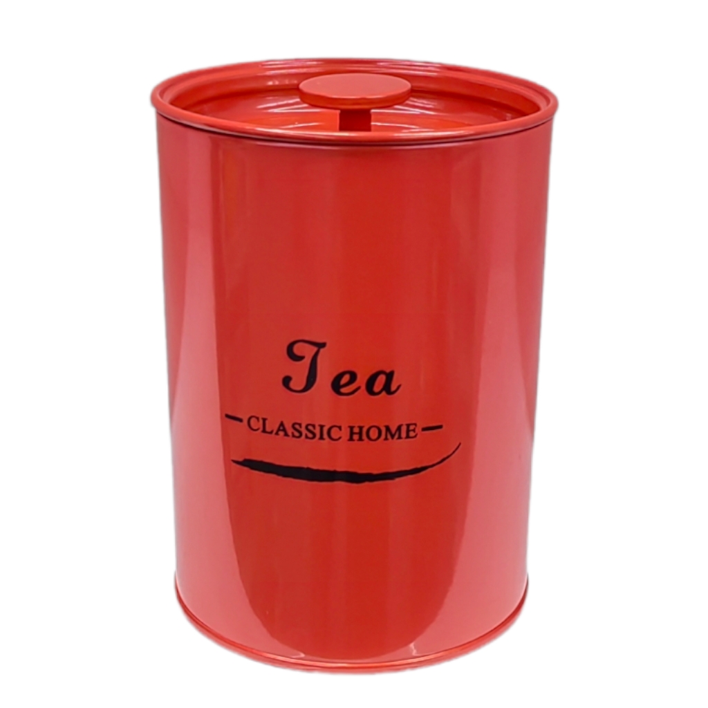 FL2D27801.jpg TIN RED TEA ROUND - Image 1