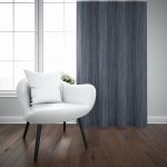 MODERN TEXTURE EYELET CURTAIN - SILVER - Image 2