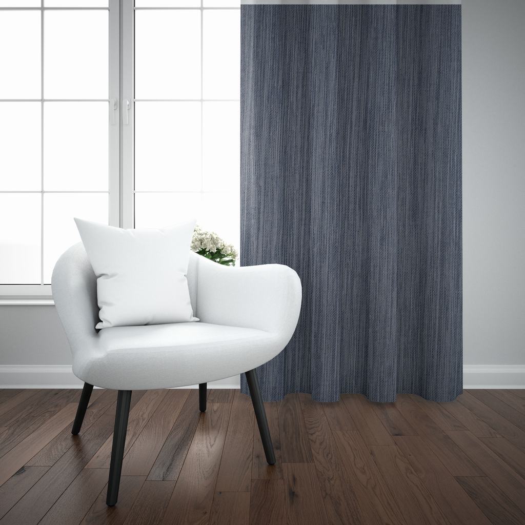 FL2DMTEC5FSI232.jpg MODERN TEXTURE EYELET CURTAIN - SILVER - Image 2