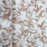 150CM 3D FLOWER TULLE (CREAM) - Image 2