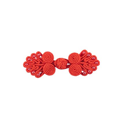 FROG CHINESE BUTTON-RED