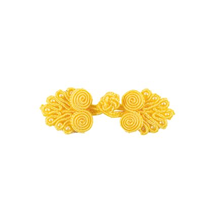 FROG CHINESE BUTTON-YELLOW