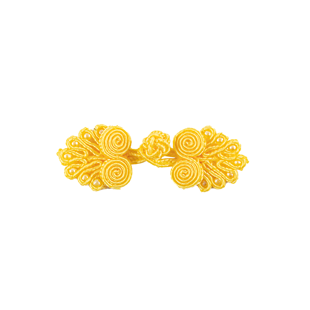 FRG21325FY231.jpg FROG CHINESE BUTTON-YELLOW - Image 1