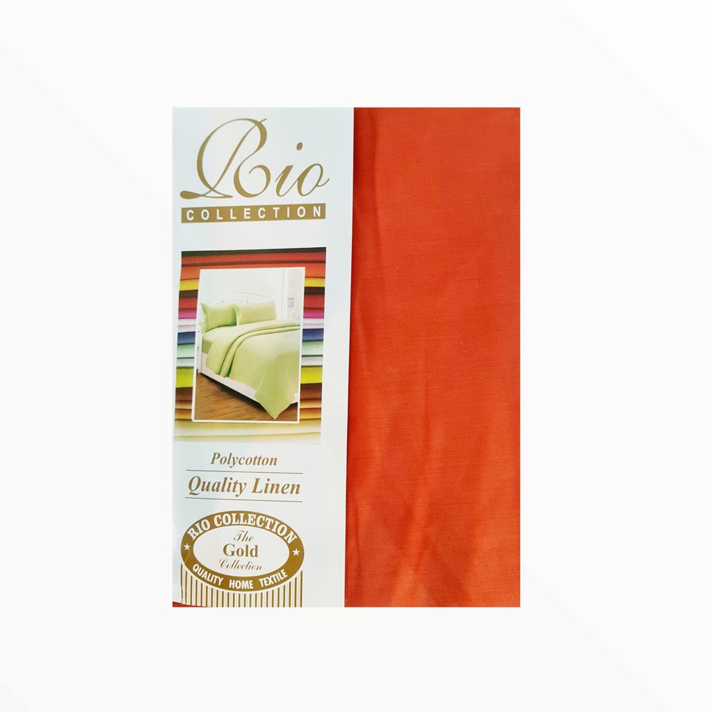 FT2005FRU.jpg QUEEN FITTED SHEET RUST - Image 1